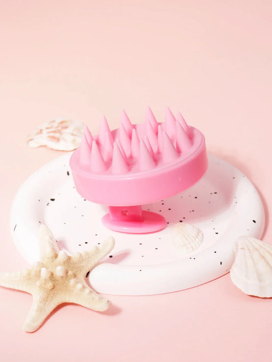 1PCS scalp massager shampoo brush, scalp cleaning brush, silicone, for - Zyvera